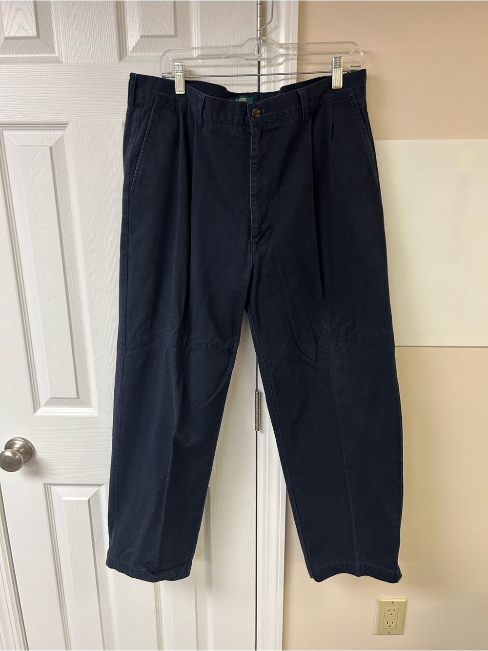 Lauren Ralph Lauren Men’s Dress Pants Navy Blue Pleated 36x29